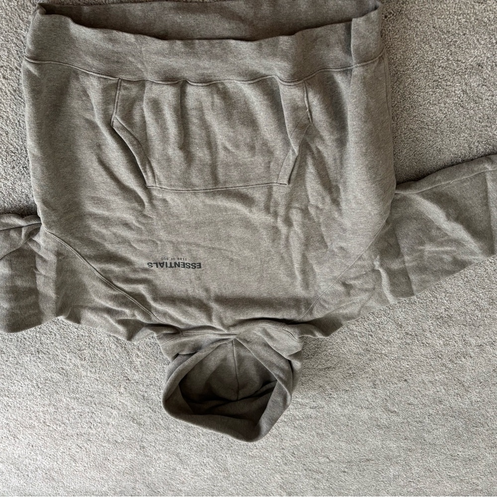 Essentials Gray Hoodie pre owned